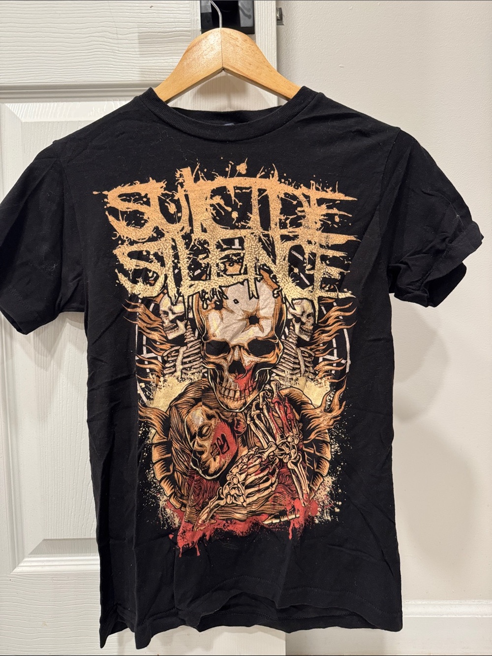 Men's Black Graphic Band Tee